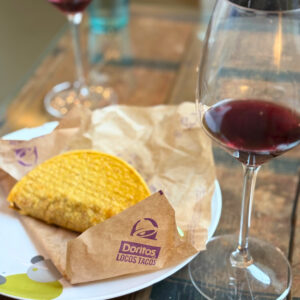 itä merlot paired with a Taco Bell Crunchy Beef Taco